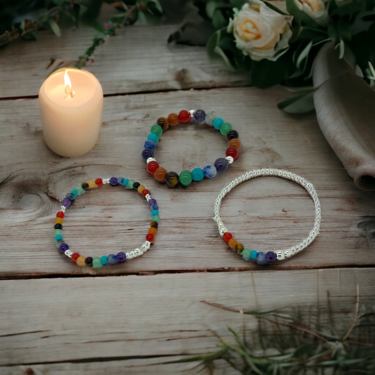 Silver Bajo Chakra Bracelet