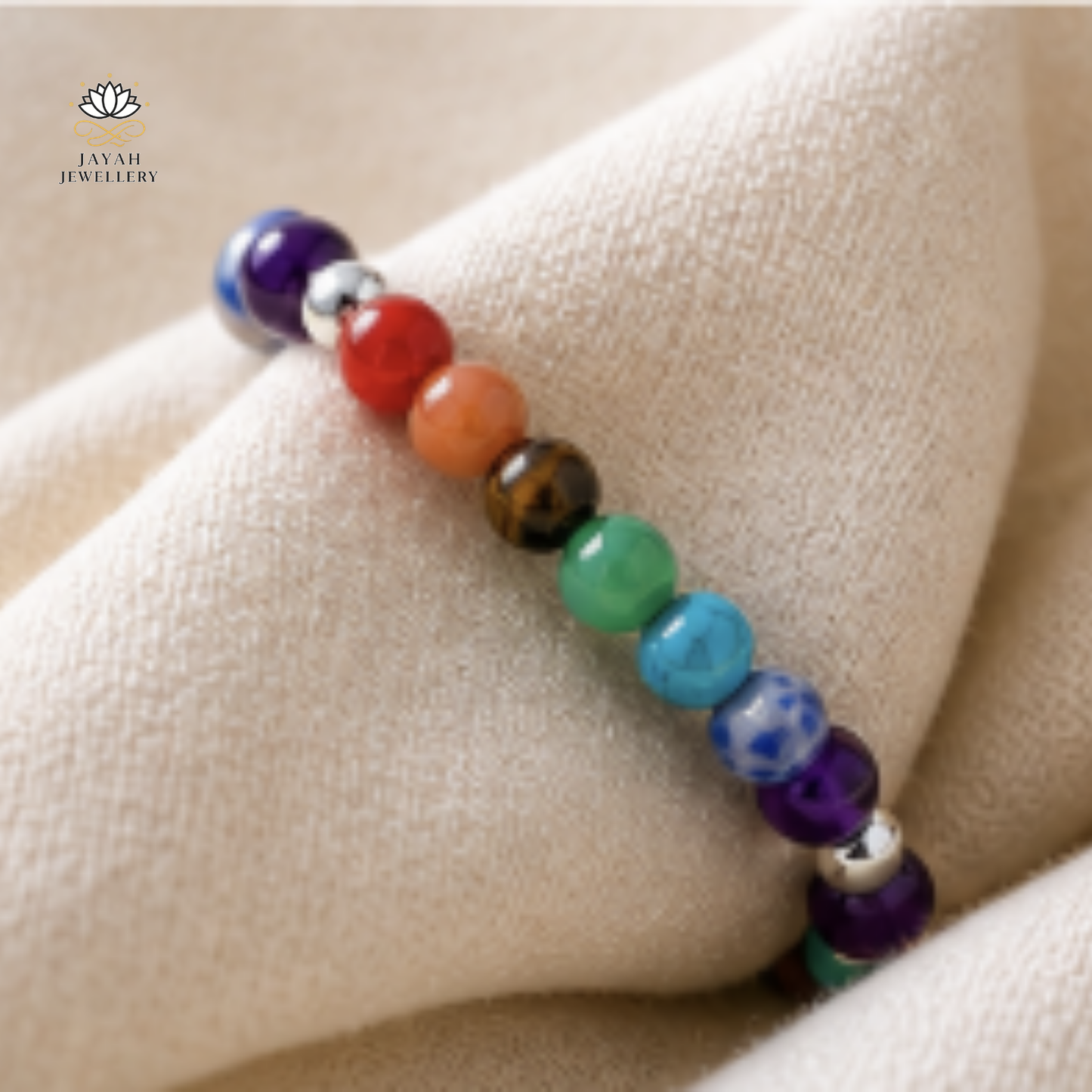 7 Chakra Healing Bracelet Natural Gemstone Energy Bracelet