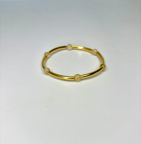 Gold Citrine Luna Bracelet