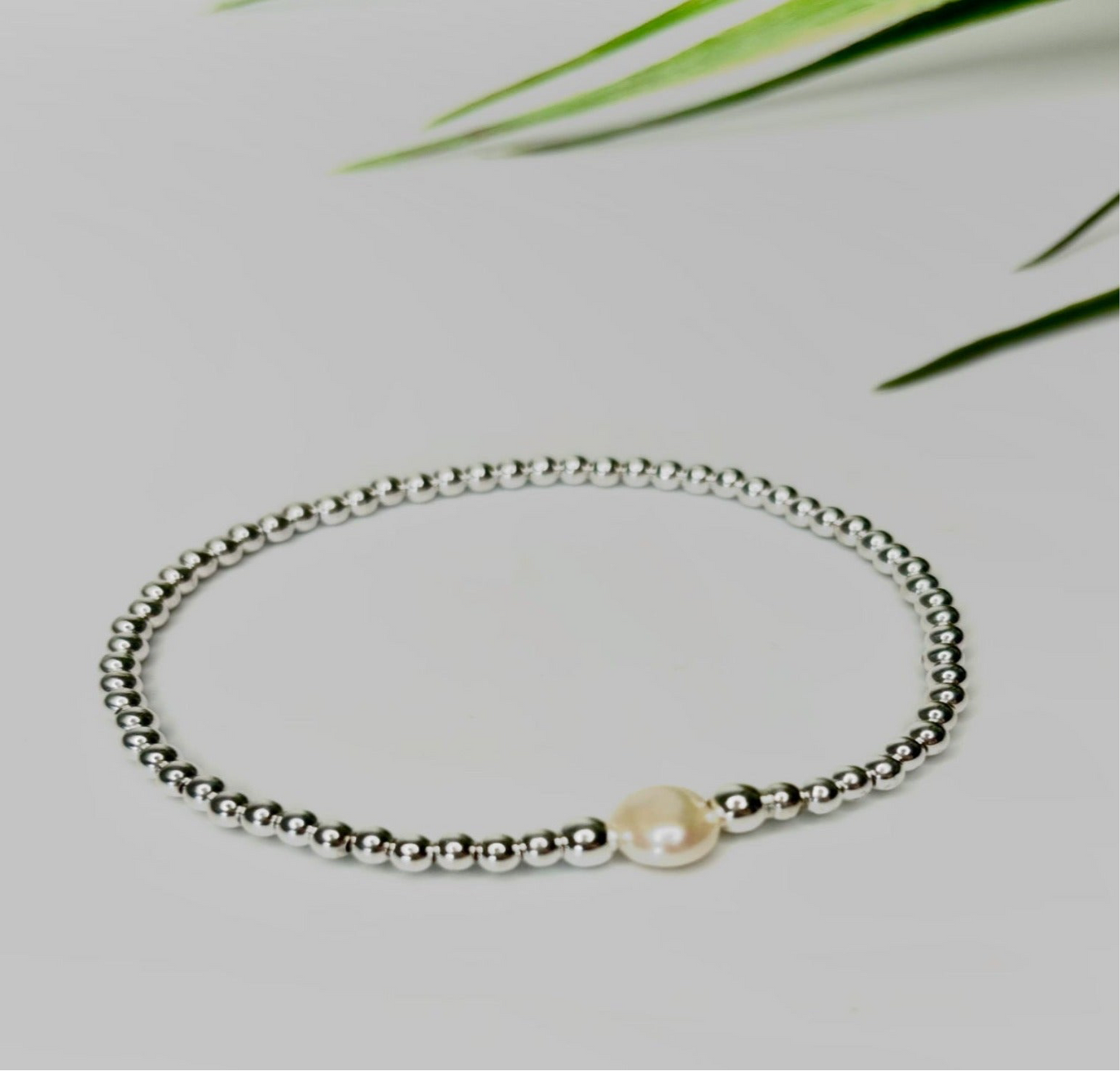 Pearl Solitaire Bracelet or Anklet