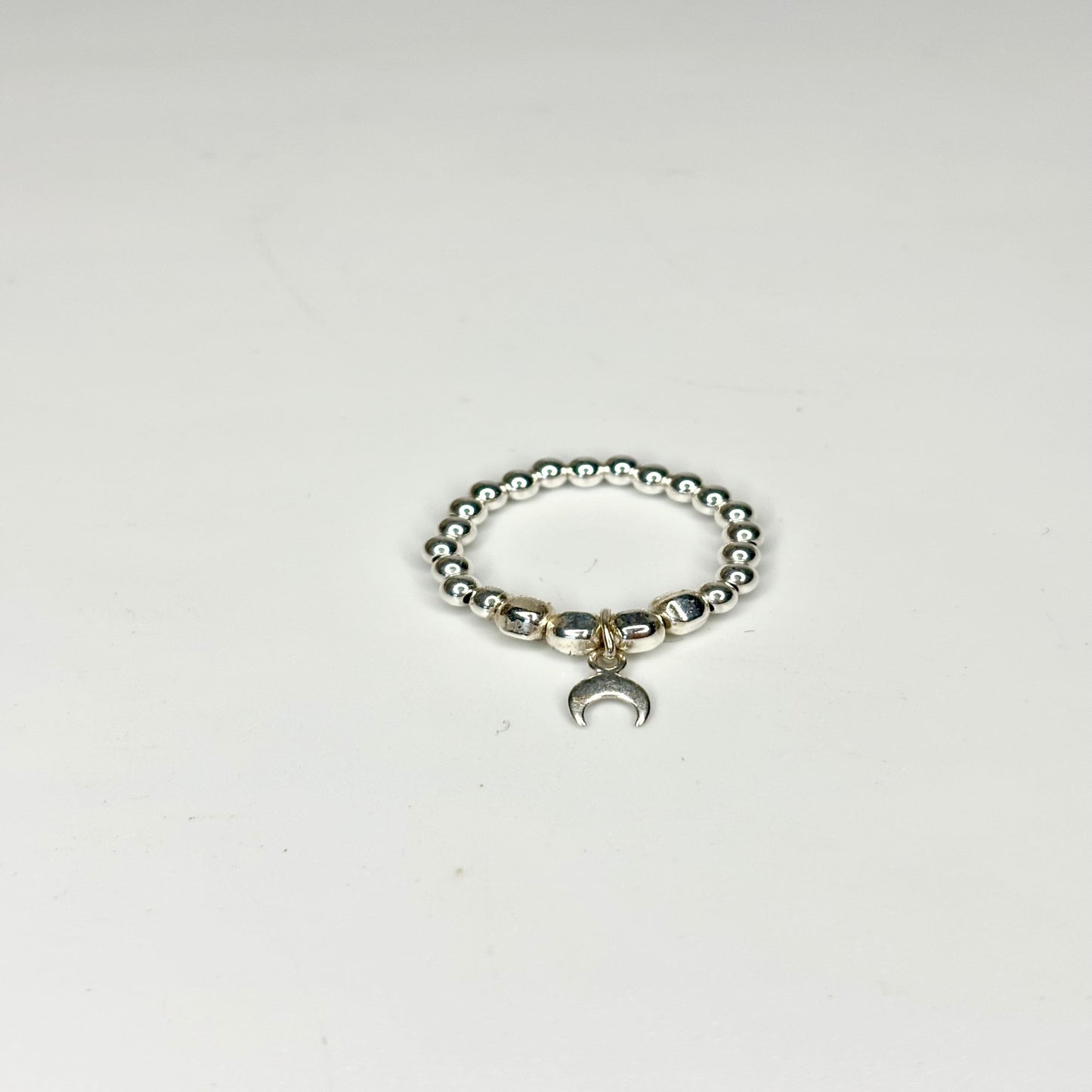 Crescent moon ring