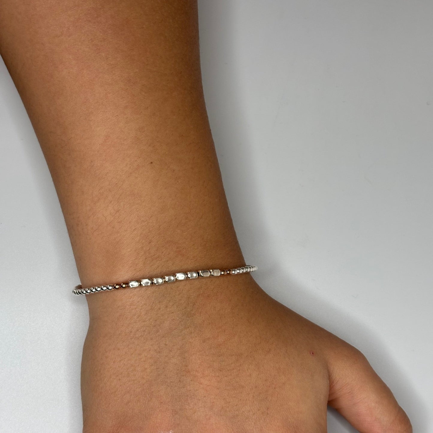 Silver and Rose Mirage Bracelet