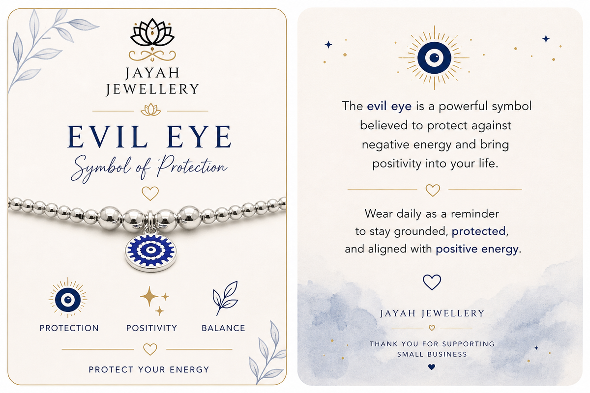 Evil Eye Bracelet | Silver Beaded Protection Bracelet