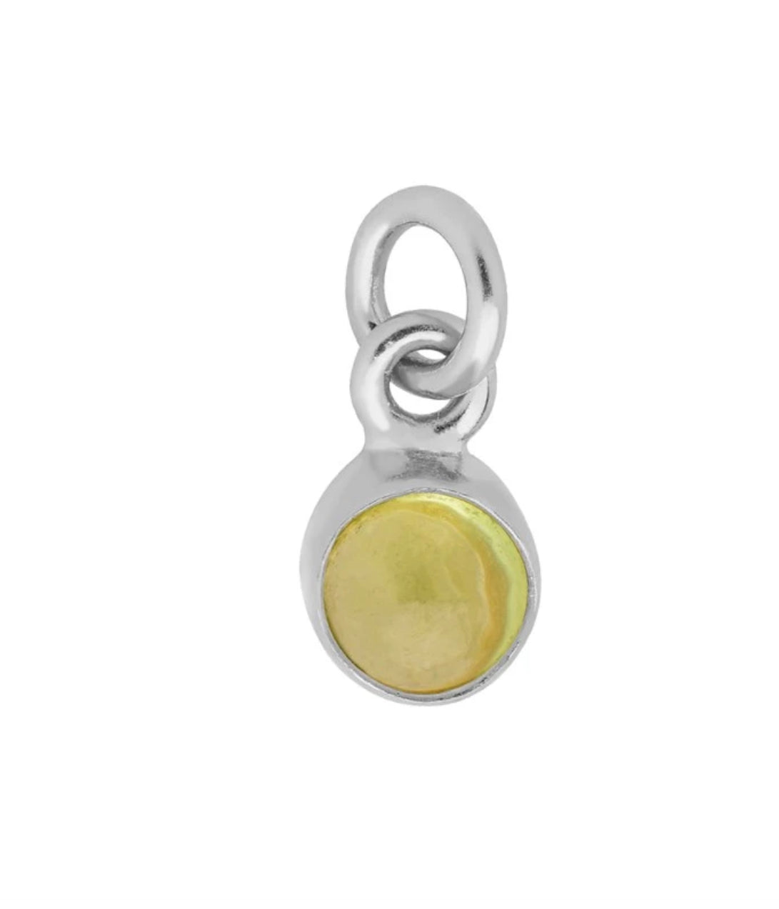 Silver Tiempo Bracelet- birthstone gemstone charm