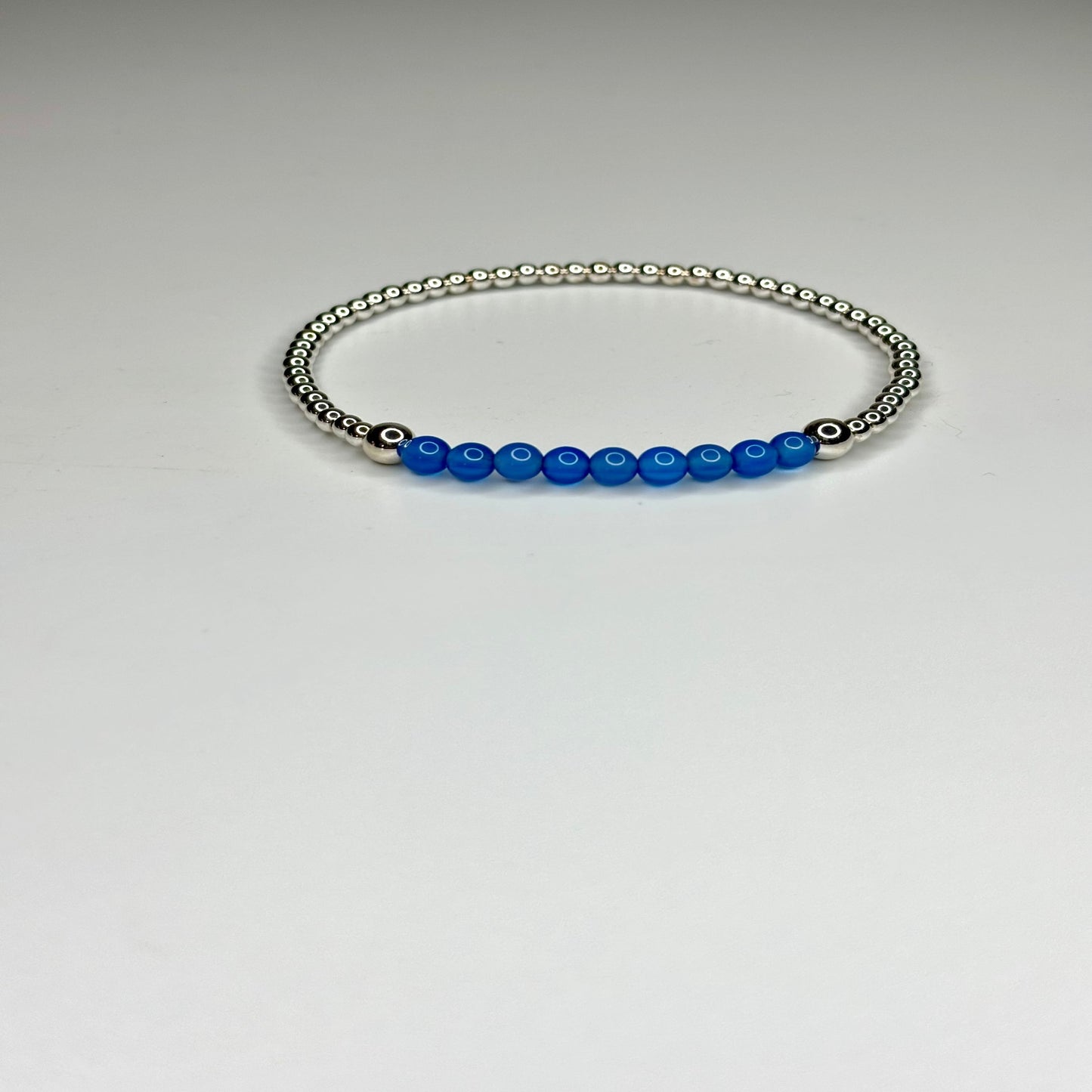 Blue Agate Amor Bracelet