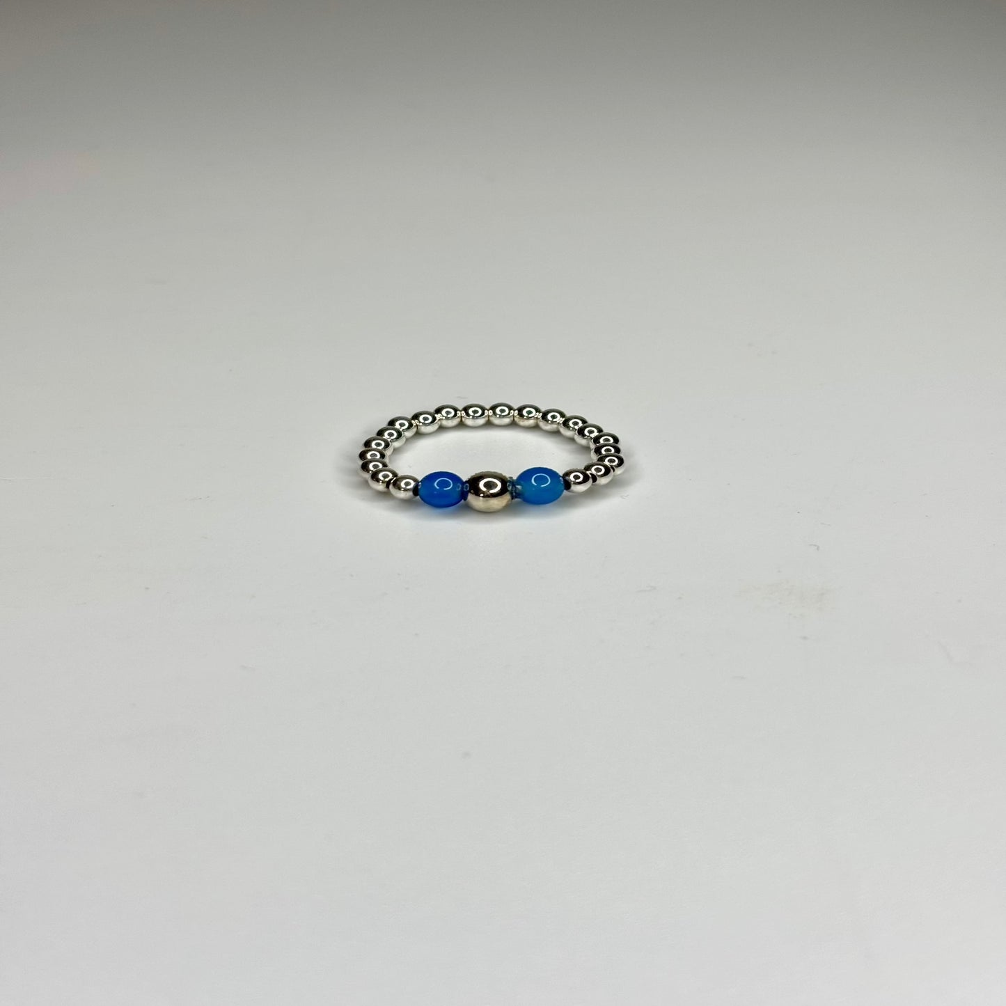 Blue Agate Amor Bracelet