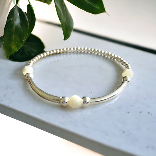 Mother of Pearl Orbit Bracelet