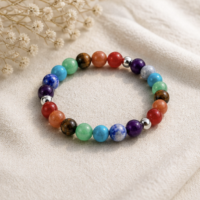7 Chakra Healing Bracelet Natural Gemstone Energy Bracelet